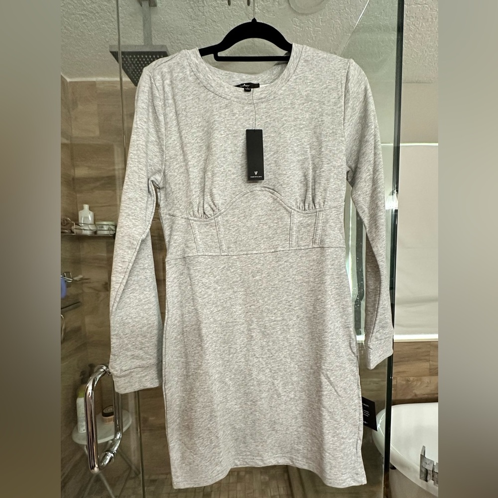 Lulus gray jersey dress